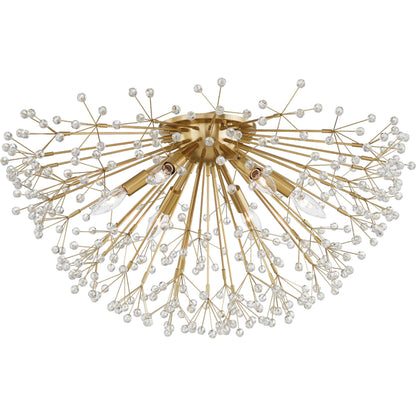 Dunkirk Semi Flush by Hudson Valley. Made from steel in a eclectic & global style.