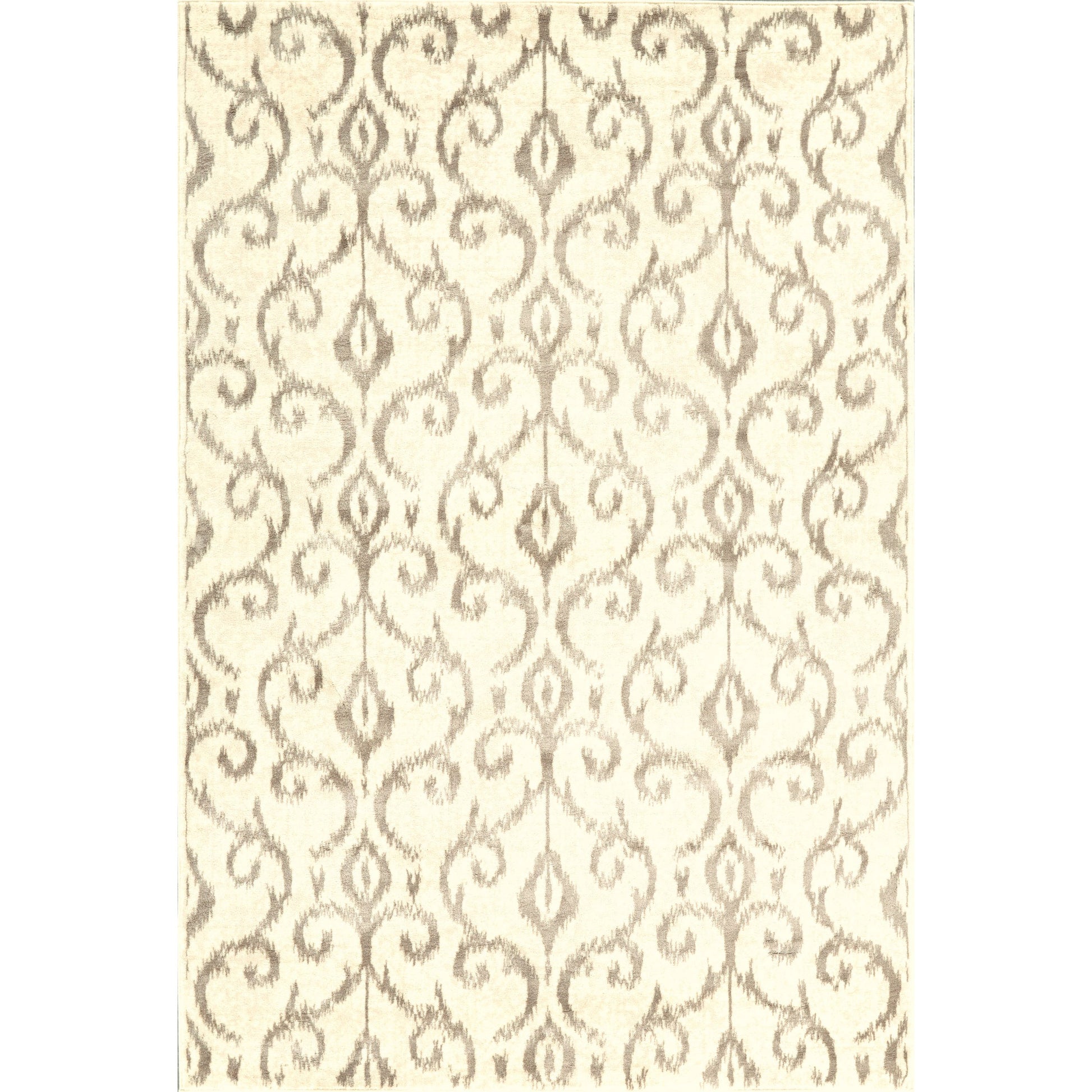 Azeri Transitional Damask Rug - 3842F by Feizy in gray, taupe, ivory. Made from wool, viscose in a unique style.