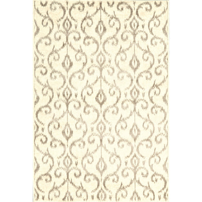 Azeri Transitional Damask Rug - 3842F by Feizy in gray, taupe, ivory. Made from wool, viscose in a unique style.