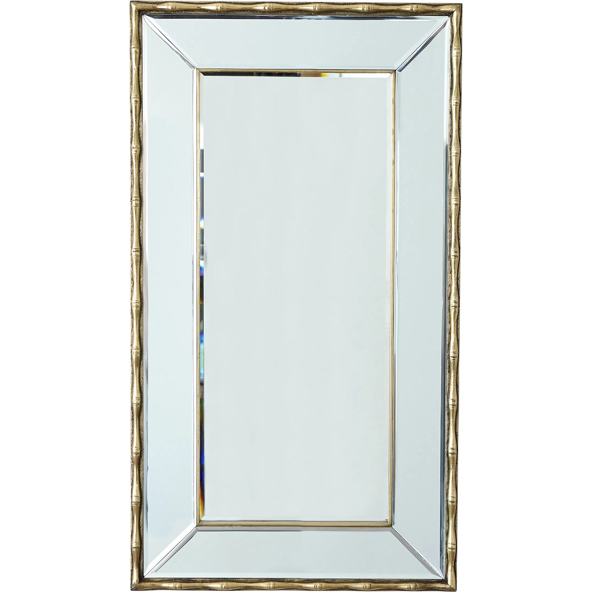 Bamboo Mirror by Global Views. Made from mango, mdf in a rustic style.
