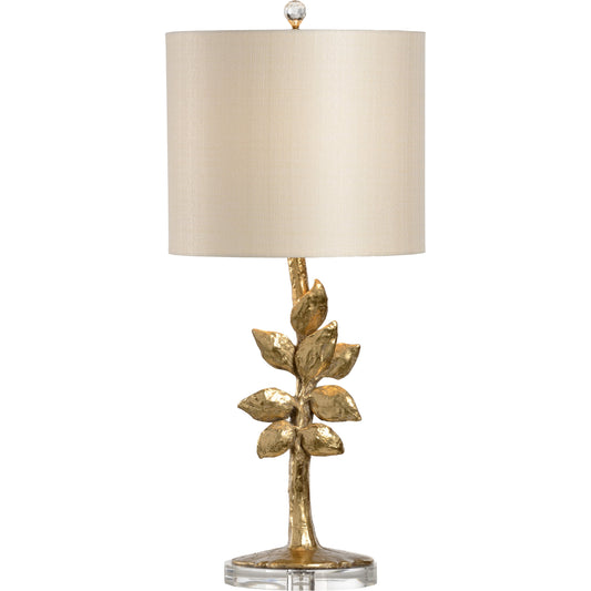Juliet Lamp by Wildwood in gold. Made from unique in a transitional style.