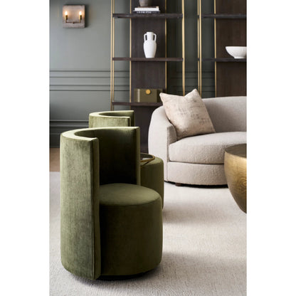 Libby Langdon Wesley Etageré by Fairfield Chair in brown and cerused espresso. Made from ash solids in a unique style.