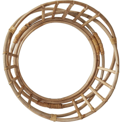 Oviedo Mirror by Accent Decor in natural. Made from wood in a cottage & farmhouse style.