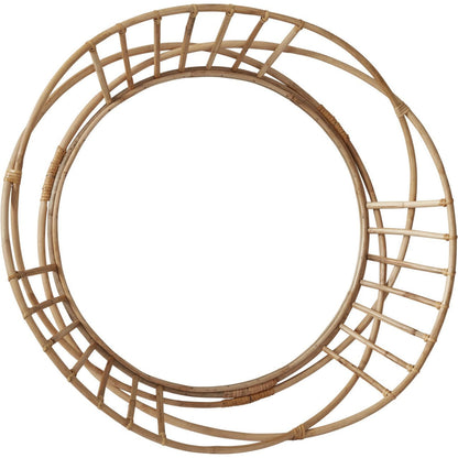Oviedo Mirror by Accent Decor in natural. Made from wood in a cottage & farmhouse style.