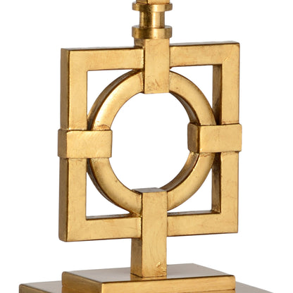 Bangle Lamp by Wildwood in antique gold leaf. Made from other: metal in a transitional style.