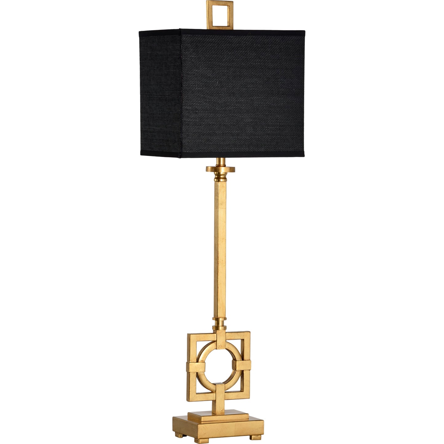 001 SR-384782 | Primary Silo | Bangle Lamp by Wildwood in antique gold leaf. Made from other: metal in a transitional style.