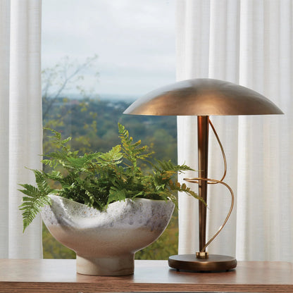 Cream Rises Dented Bowl by Global Views in cream and ivory. Made from unique in a modern style.
