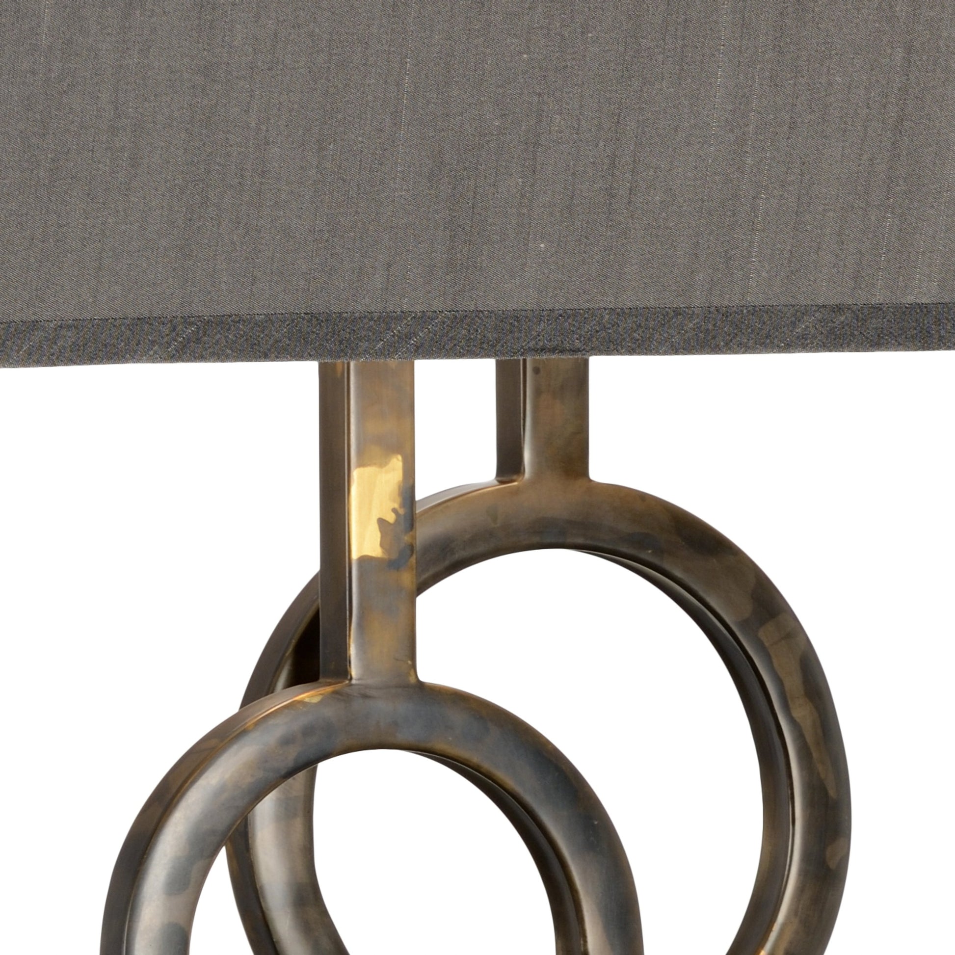 Tootsie Lamp by Wildwood in scorched bronze, natural brown. Made from other: metal in a modern style.