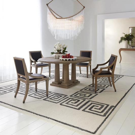 Draped Glass Chandelier by Global Views. Made from steel, glass in a modern style.