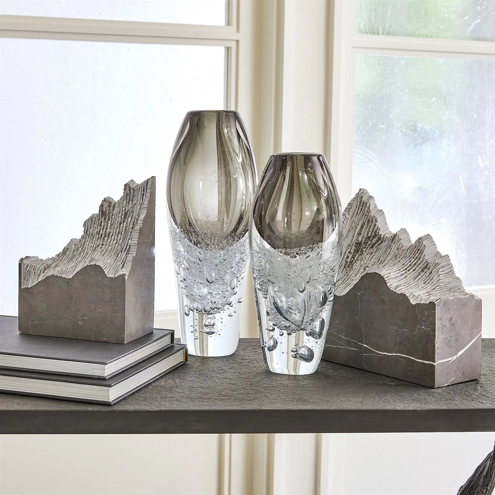 Pair Mountain Summit Bookends by Global Views. Made from unique in a modern style.