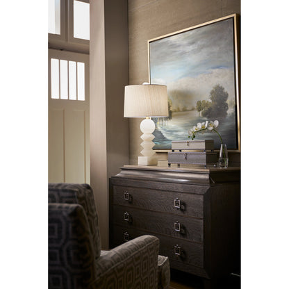 Ziegfeld Lamp by Wildwood in natural white. Made from stone in a modern style.