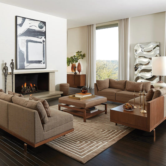 Ben Floor Mirror by Global Views in silver. Made from unique in a modern style.