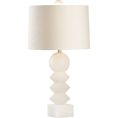 Ziegfeld Lamp by Wildwood in natural white. Made from stone in a modern style.