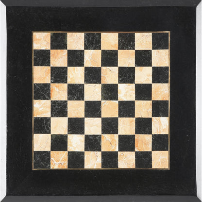 Frankie Game Table by Butler Specialty Company in multi-color and metalworks. Made from metal, fossil stone in a modern style.