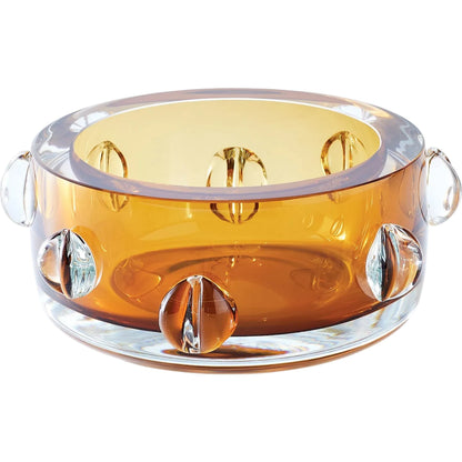 Glass Collection Bowl by Global Views in natural. Made from art glass in a eclectic & global style.