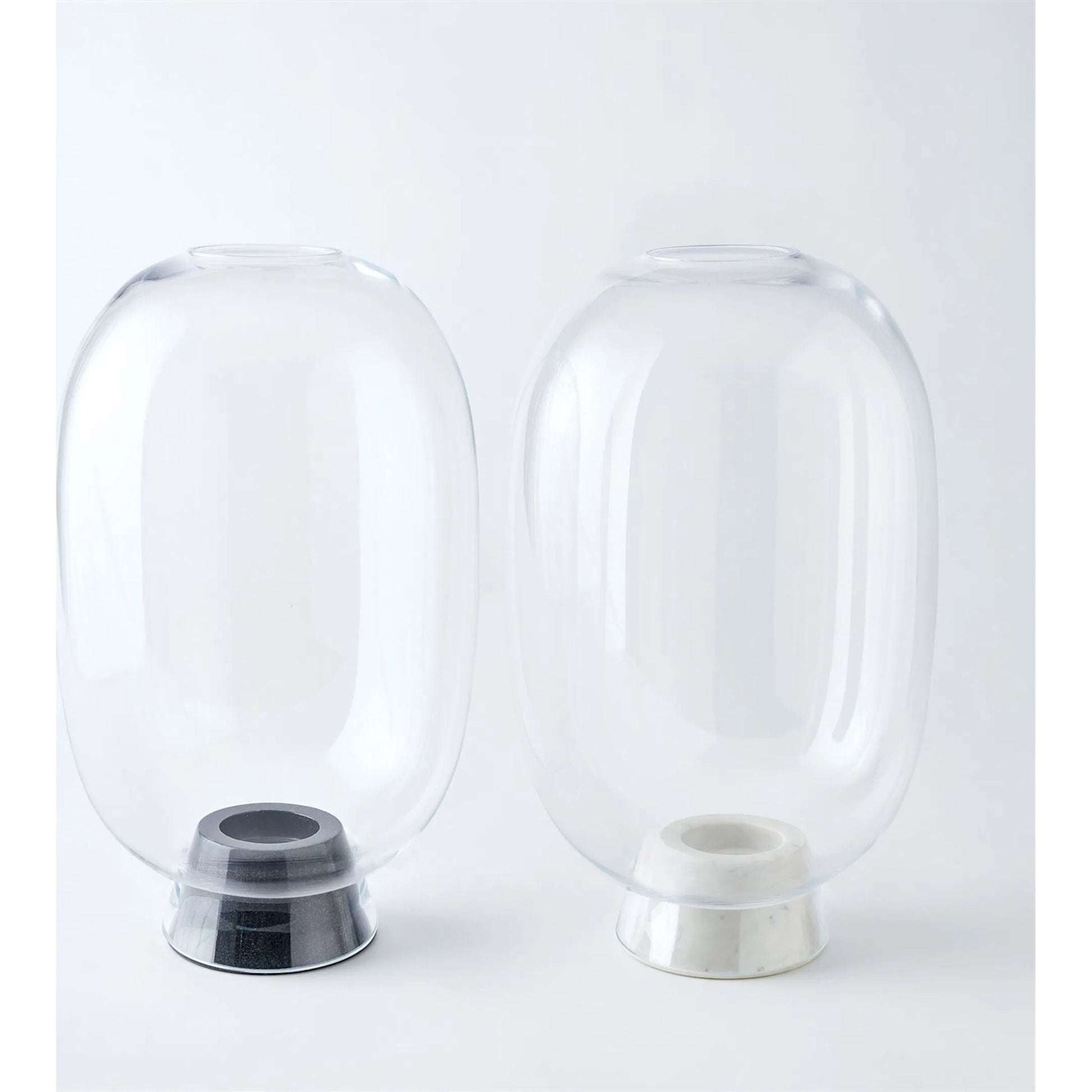 Marble Cone Hurricane by Global Views in black and marble. Made from unique in a transitional style.