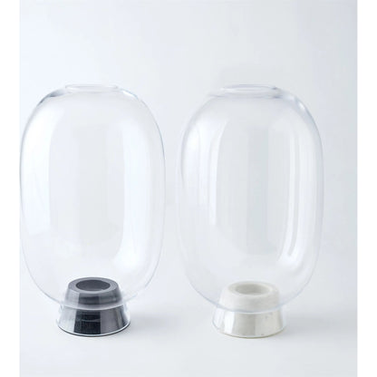 Marble Cone Hurricane by Global Views in black and marble. Made from unique in a transitional style.