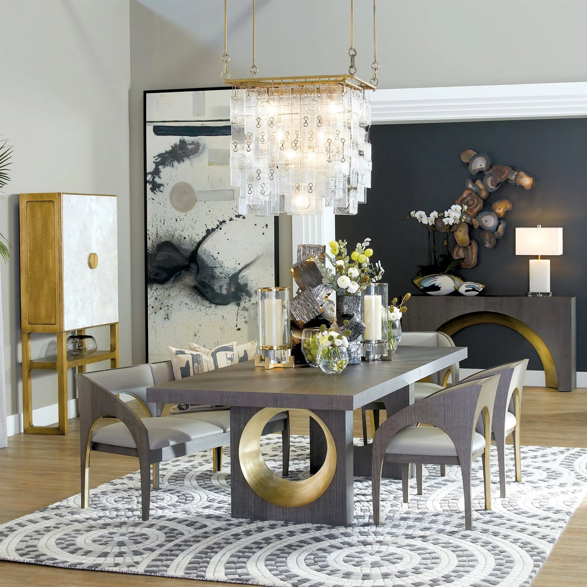 Organic Formed Vase by Global Views. Made from unique in a eclectic & global style.