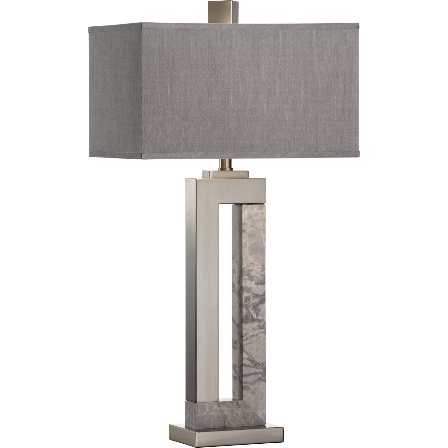 002 SR-385699 | Additional Silo | Jaxon Lamp by Wildwood in brushed nickel, natural gray. Made from unique in a modern style.