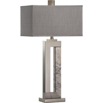Jaxon Lamp by Wildwood in brushed nickel, natural gray. Made from unique in a modern style.