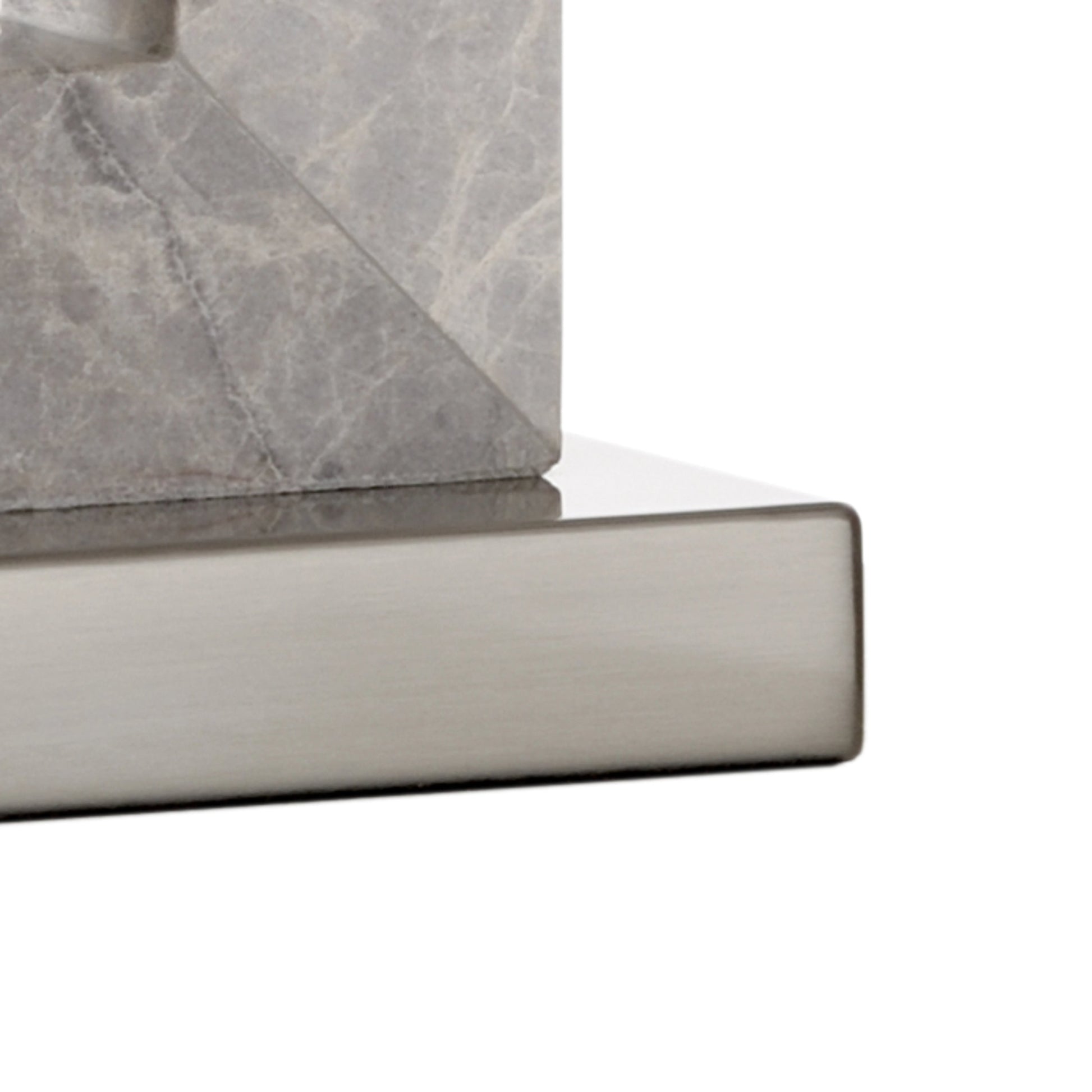 Jaxon Lamp by Wildwood in brushed nickel, natural gray. Made from unique in a modern style.