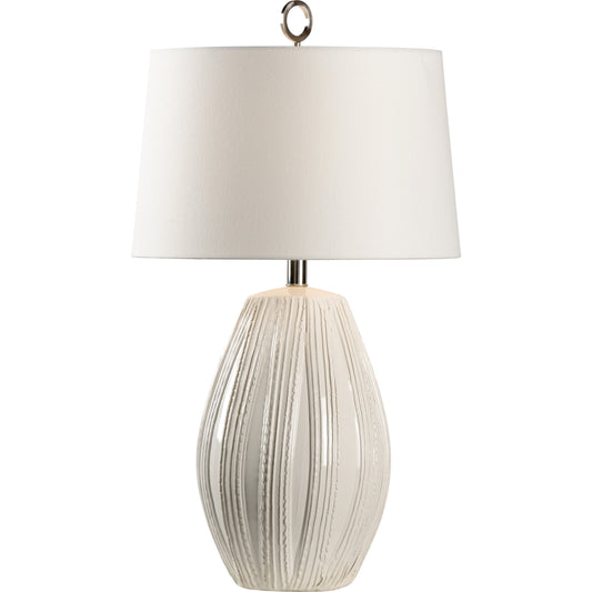 001 SR-384887 | Additional Silo | Borghese Lamp by Wildwood in white. Made from ceramic in a modern style.