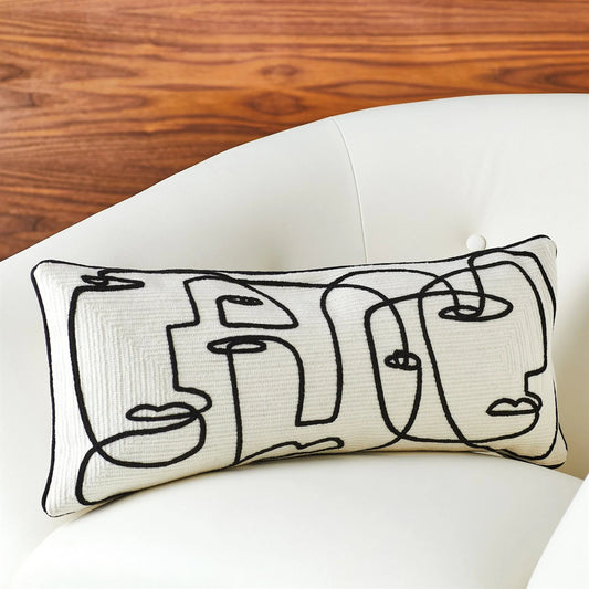 Congregation Lumbar Pillow by Global Views in red. Made from unique in a eclectic & global style.