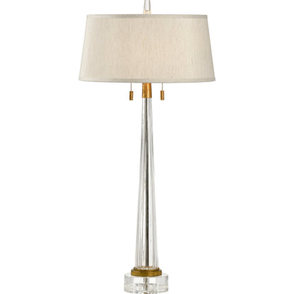 J. Graham Lamp by Wildwood in clear. Made from glass in a transitional style.