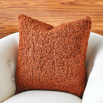 Textured Boucle Pillow by Global Views. Made from surface: 100% polyester in a rustic style.