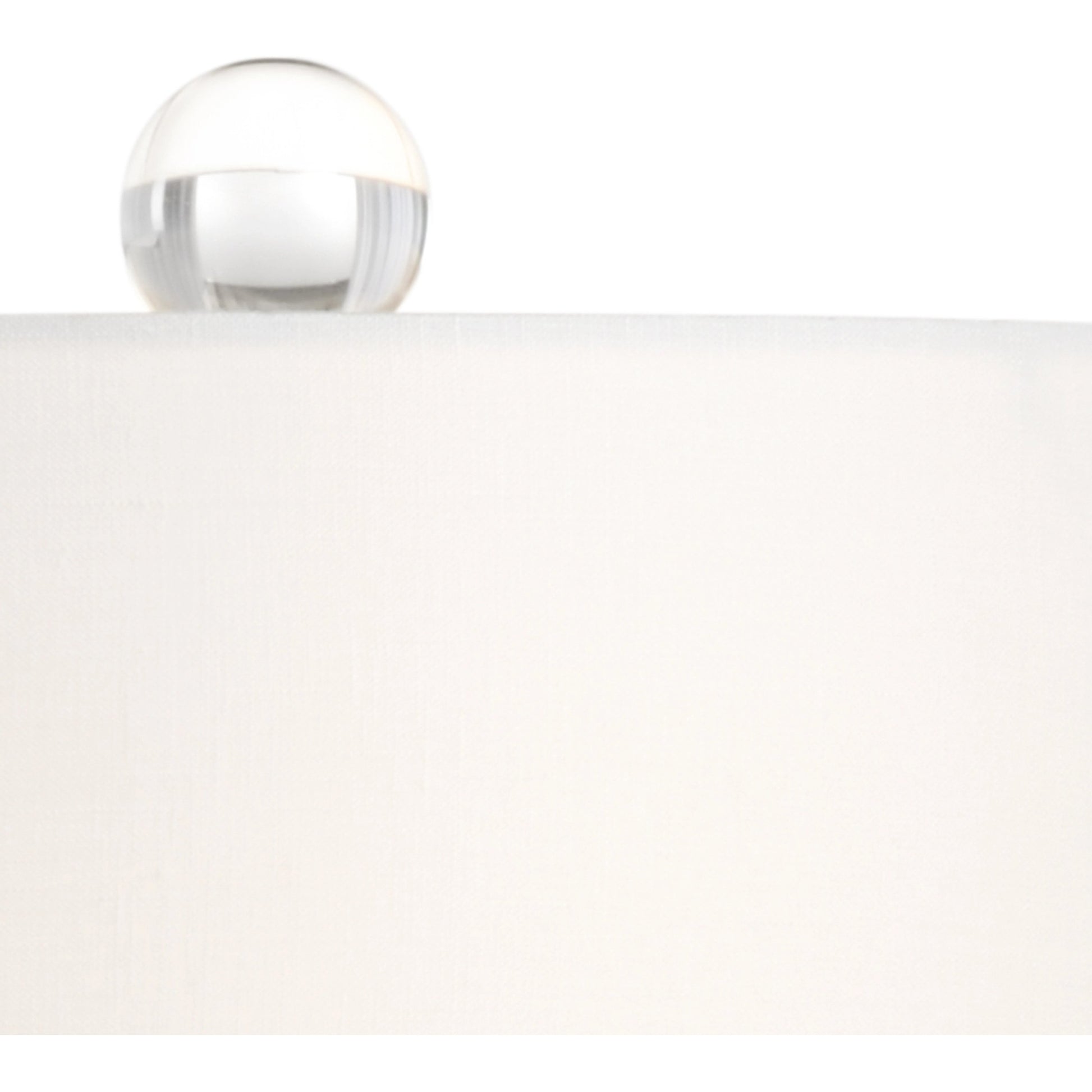 Fiji Lamp by Wildwood in clear, antique brass. Made from crystal in a transitional style.
