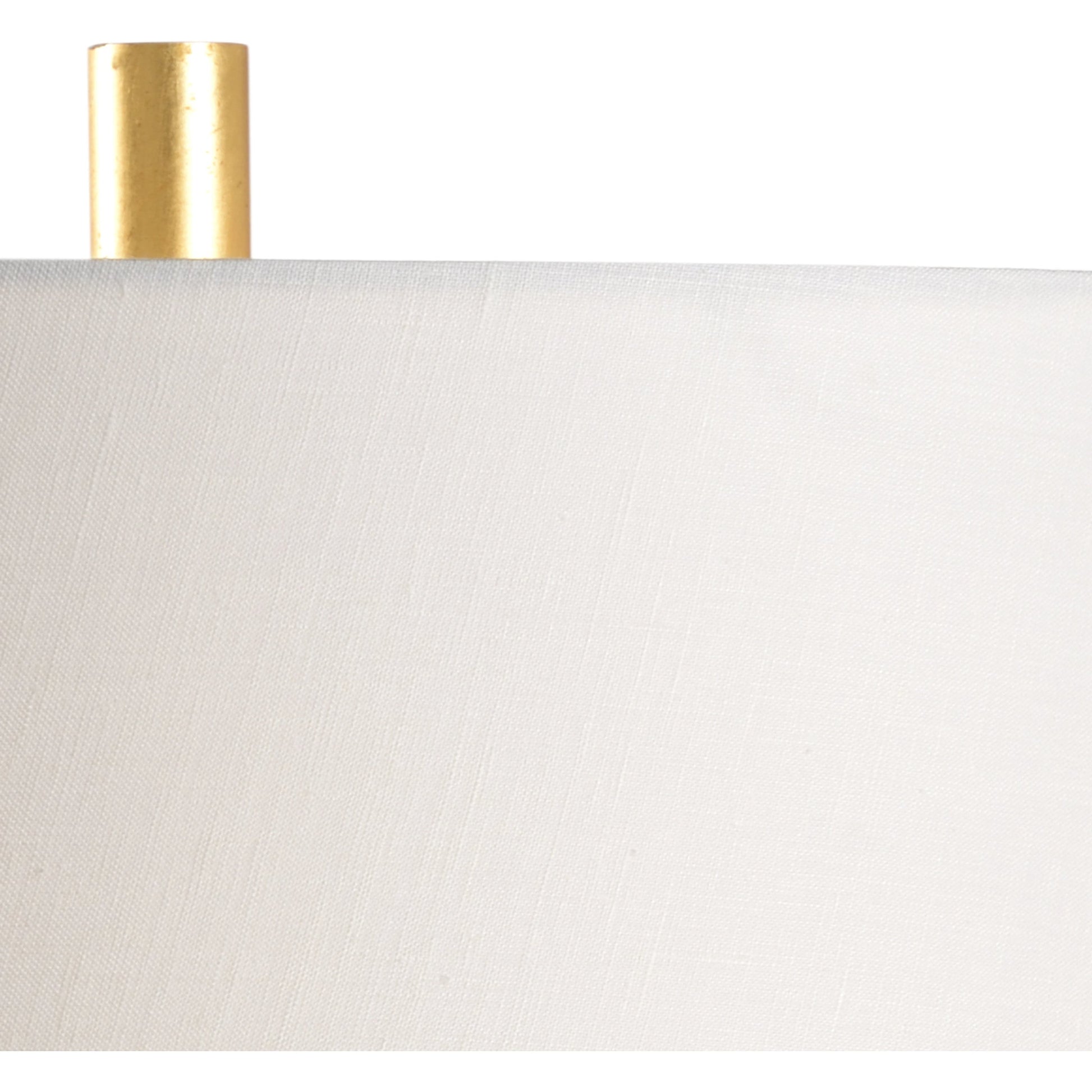 Mountain Pine Lamp by Wildwood in light denim glaze, antique gold leaf. Made from ceramic in a transitional style.
