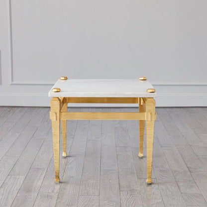 Roman End Table by Global Views in marble. Made from unique in a modern style.