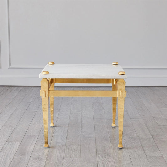 Roman End Table by Global Views in marble. Made from unique in a modern style.