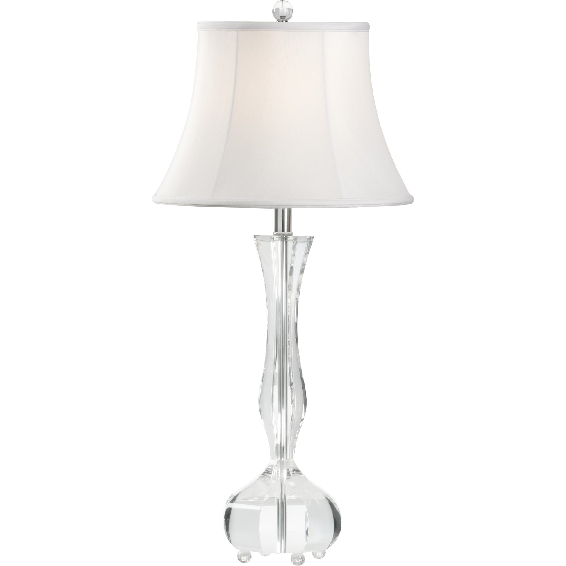 Charlotte Crystal Lamp by Wildwood in clear. Made from crystal in a modern style.