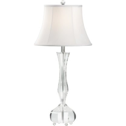 Charlotte Crystal Lamp by Wildwood in clear. Made from crystal in a modern style.