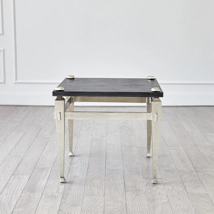 Roman End Table by Global Views in marble. Made from unique in a modern style.