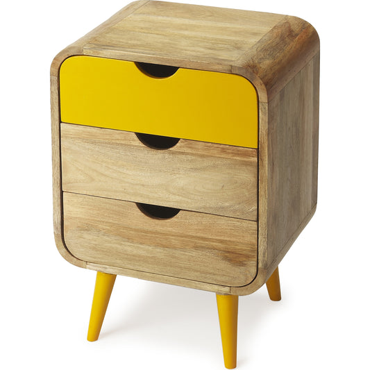 Danville Modern Chairside Chest by Butler Specialty Company in multi-color and butler loft. Made from mango wood solids, mdf in a modern style.