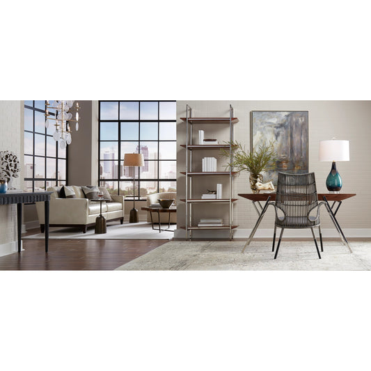 Rothko Floor Lamp by Wildwood in bronze, stained. Made from iron, concrete in a modern style.