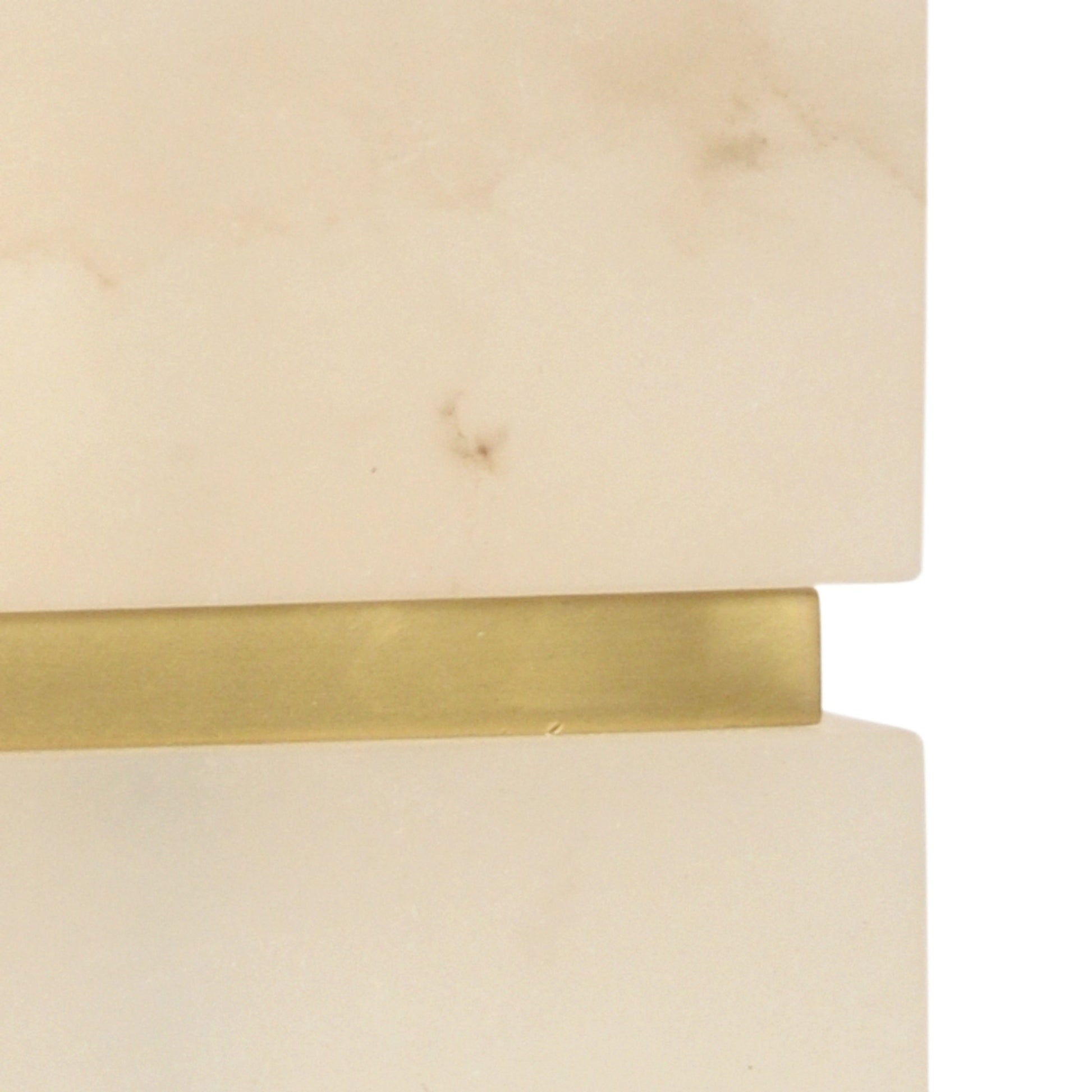 Parker Lamp by Wildwood in natural white, antique. Made from alabaster in a transitional style.