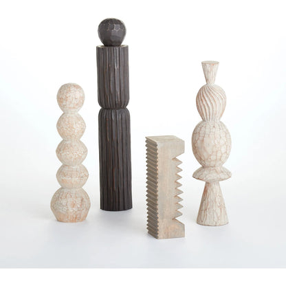 Amelot Pillar by Global Views. Made from wood in a eclectic & global style.