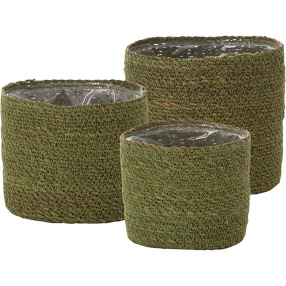 Inkberry Basket Set by Accent Decor. Made from natural fibers in a unique style.