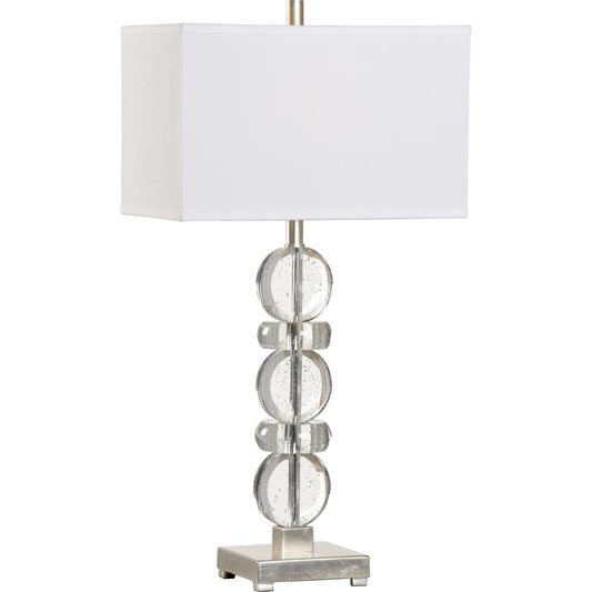 Bonita Lamp by Wildwood in clear. Made from glass in a transitional style.