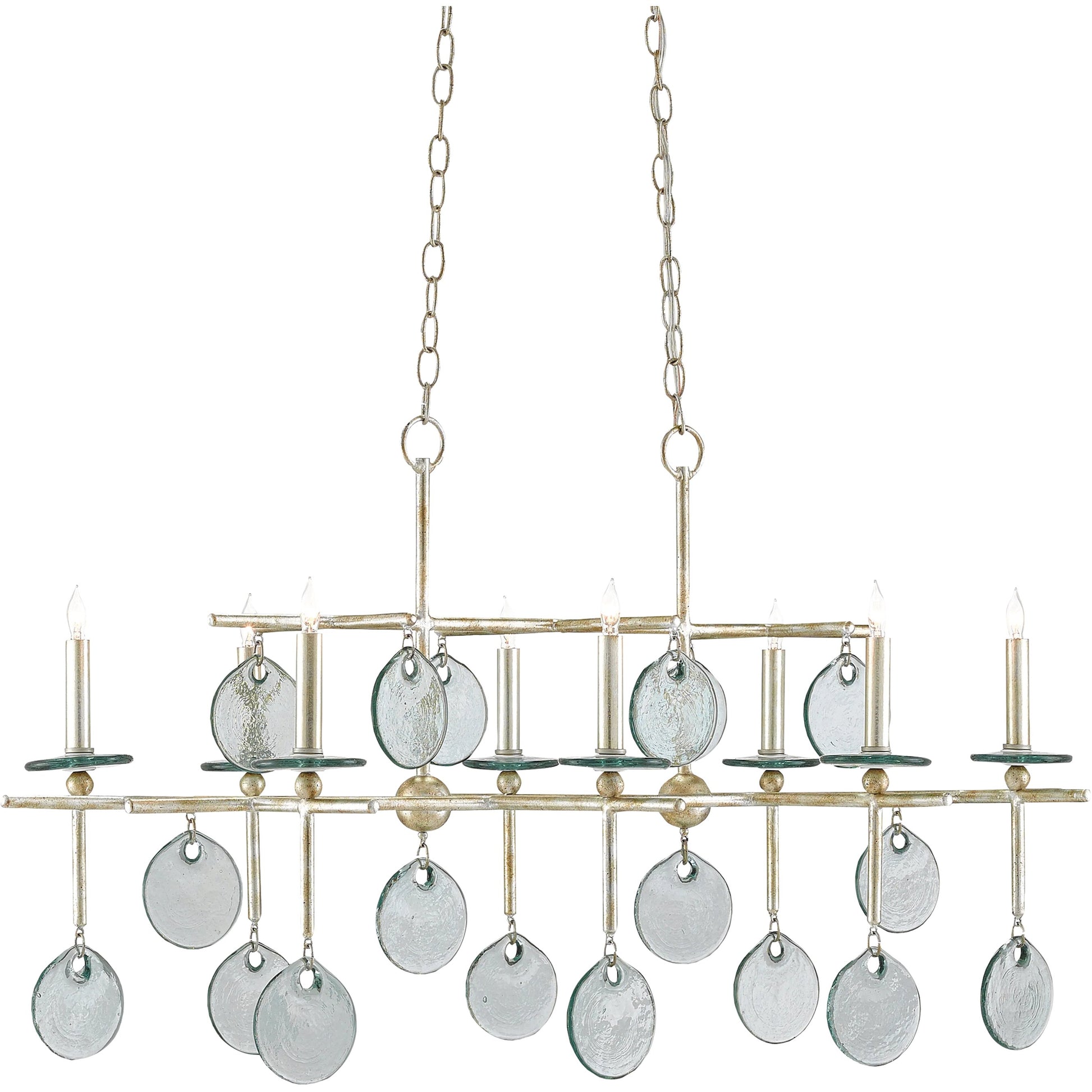 Sethos Rectangular Chandelier by Currey and Company. Made from unique in a modern style.