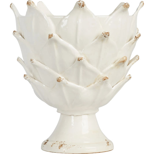Leaf Bowl by Bradburn Home in ivory. Made from ceramic in a cottage & farmhouse style.