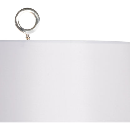 Prosperity Lamp by Wildwood in red, white glaze, clear. Made from porcelain in a traditional style.