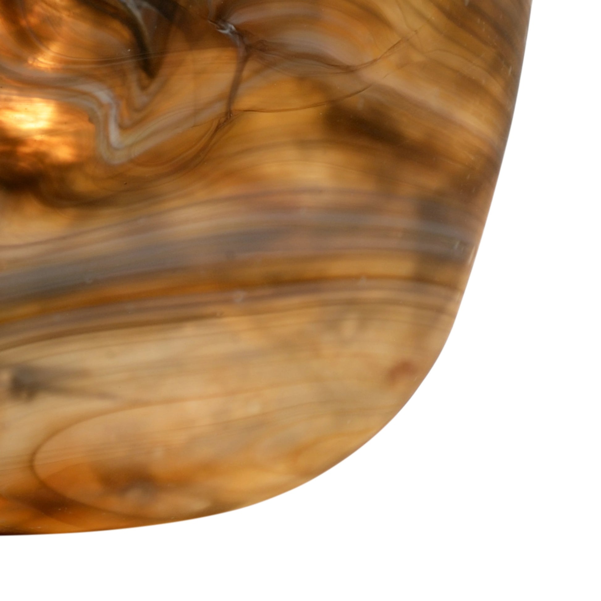 Mrs Brown Lamp by Wildwood in multi brown. Made from art glass in a eclectic & global style.