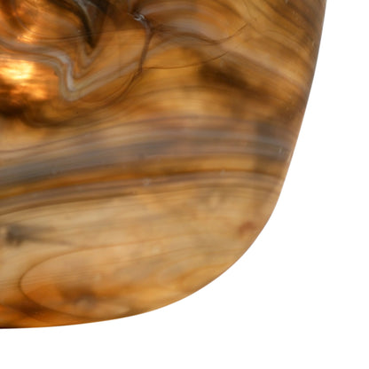 Mrs Brown Lamp by Wildwood in multi brown. Made from art glass in a eclectic & global style.