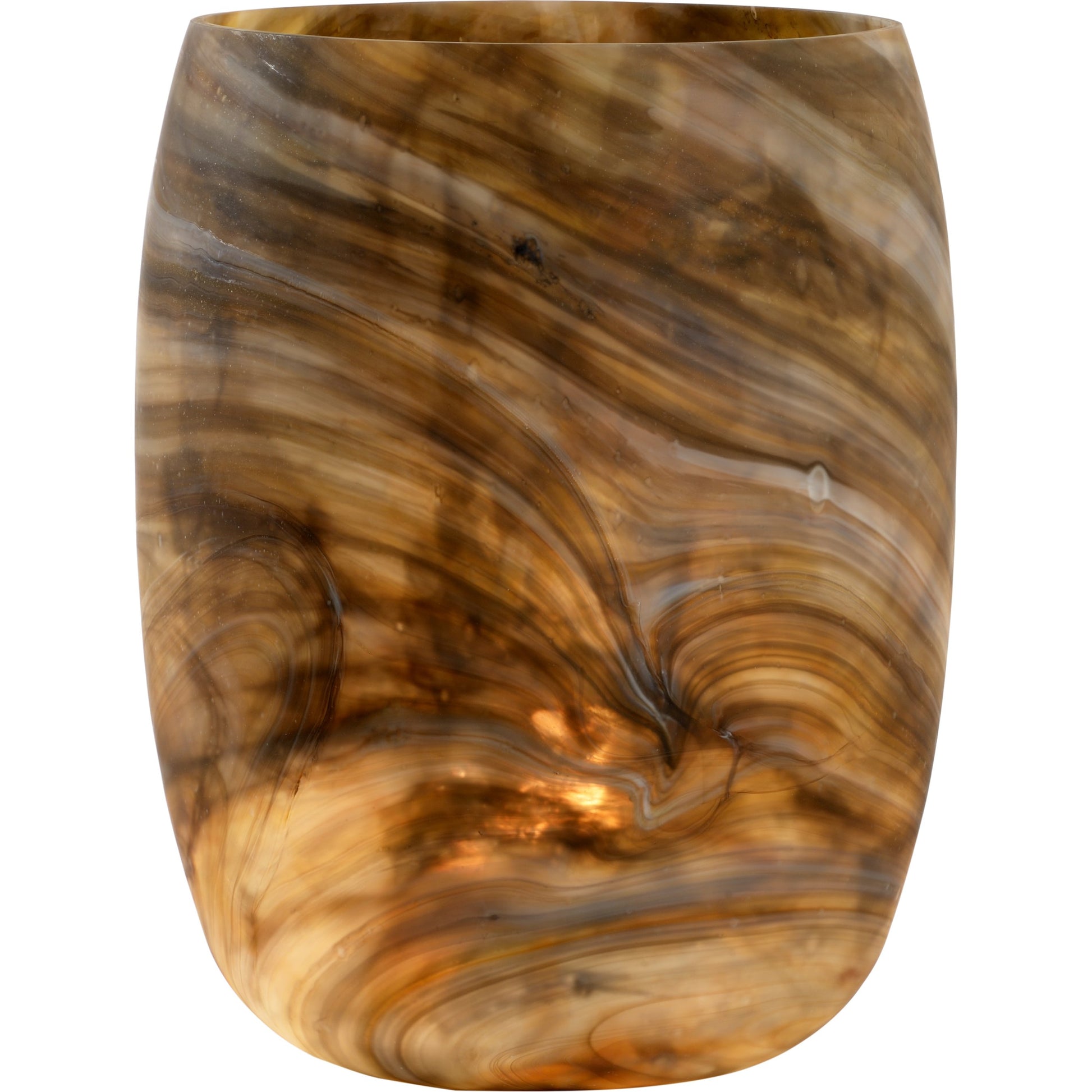 Mrs Brown Lamp by Wildwood in multi brown. Made from art glass in a eclectic & global style.