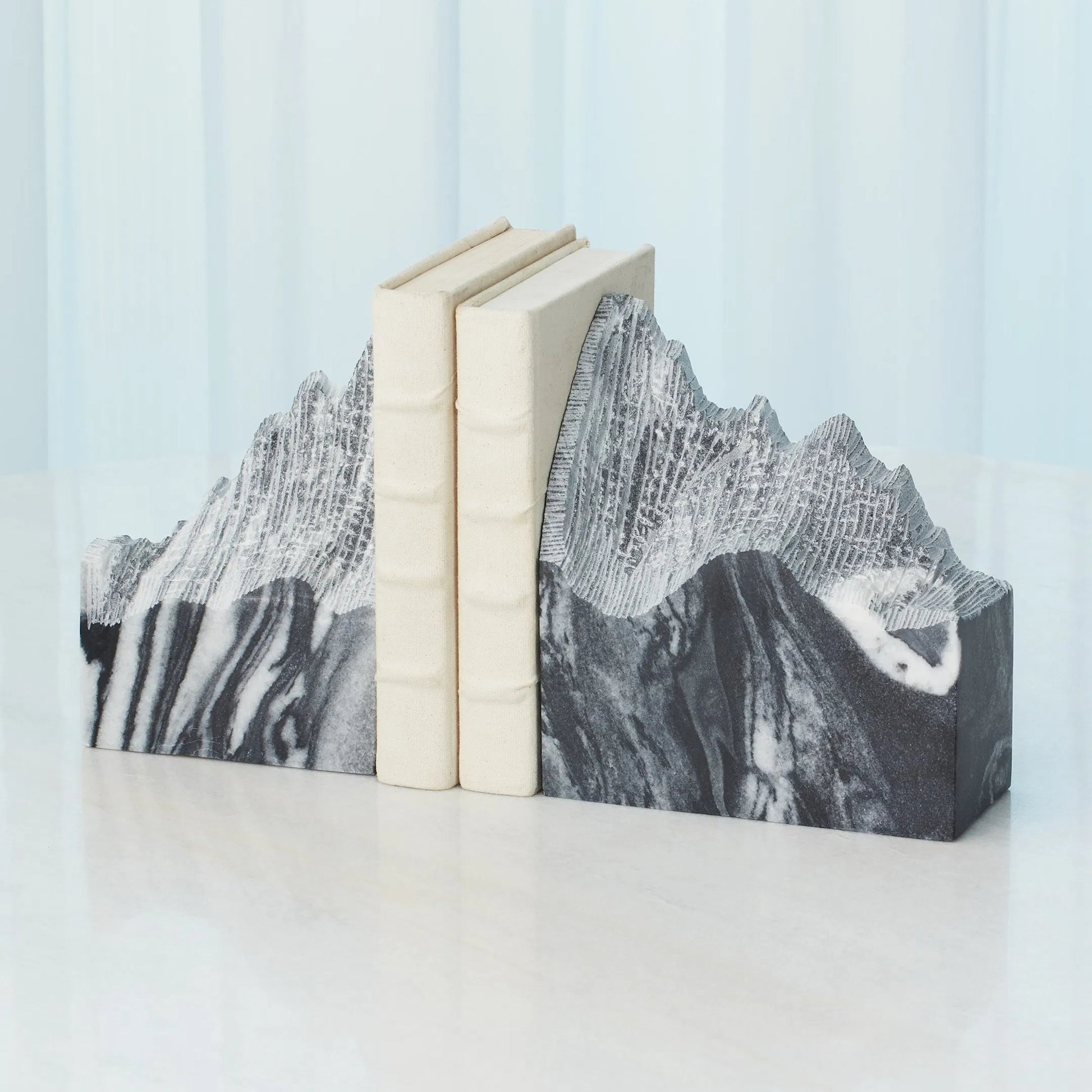 Pair Mountain Summit Bookends by Global Views. Made from unique in a modern style.
