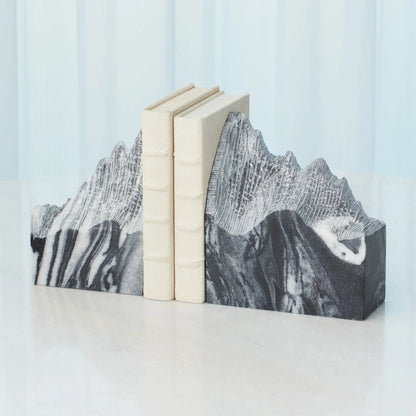 Pair Mountain Summit Bookends by Global Views. Made from unique in a modern style.